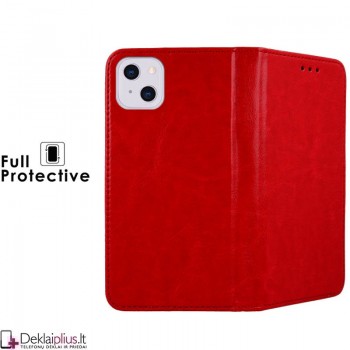 Telone grynos odos dėklas - raudonas (telefonui Apple Iphone 13)